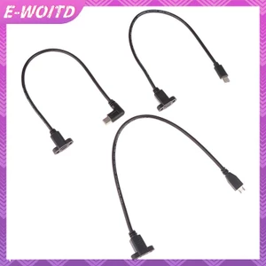 E-WOITD Micro Type USB 3.1 Đầu nối nam sang Type-c USB 3.1 Cáp nối dài nữ 17mm có vít Bảng điều khiển lỗ gắn 0. HNVN