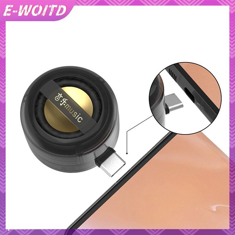 E-WOITD Loa Di Động Hộp Âm Thanh Đa Năng Type-C Và Jack 3.5 Mm Bộ Khuếch Đại Điện Thoại Di Động Loa Không Dây Bên Ngoài HNVN