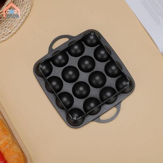 Chảo nướng Takoyaki 16 khoang Dễ dàng làm sạch Đĩa nấu ăn chống dính Máy làm Takoyaki đa năng di động để cắm trại tại nhà