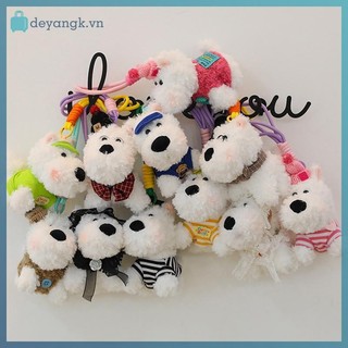 Deyangk Thú Nhồi Bông Dễ Thương Chó Sang Trọng Động Vật Móc Khóa Phụ Kiện Thời Trang Ba Lô Kẹp Mẫu Giáo Quà Tặng Túi Xách Mặt Dây Chuyền Tây Cao Cấp Terrier Sang Trọng Chó Con Búp Bê VN