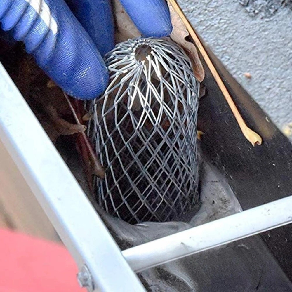 DELMER 4 Bộ lọc chống tắc, Bộ lọc máng xối lưới màn hình có thể gập lại, Bộ lọc thoát nước sàn bằng nhôm mở rộng màu bạc chống gỉ hiệu quả Bảo vệ mái nhà