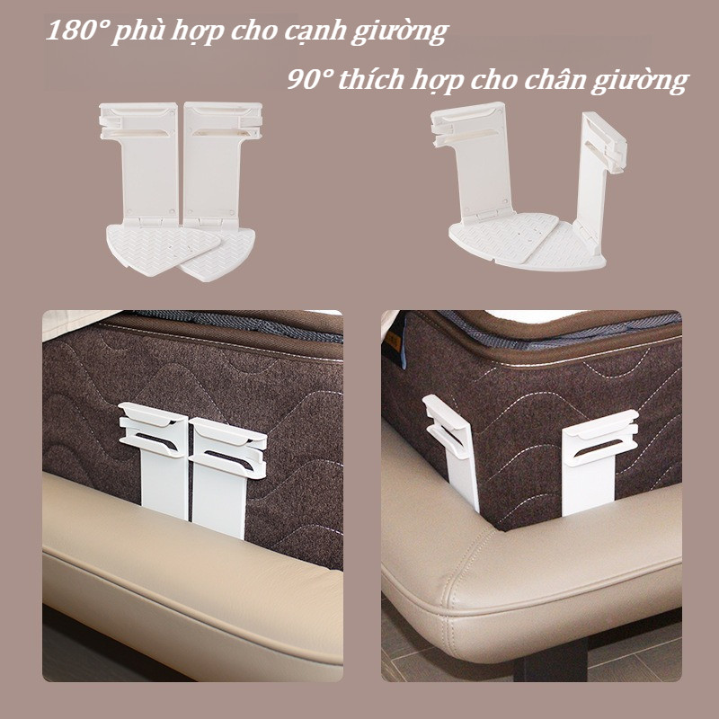 Bộ 4 khay Bộ giữ ga trải giường，drap giường chống tuột dùng được cho 4 góc nệm và cả 2 bên nệm.