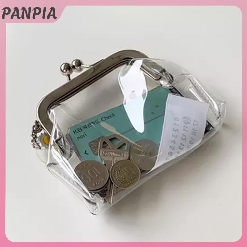 PANPIA-Ins Trong Suốt Đơn Giản Sắt Miệng Kẹp Túi Đồ Nhỏ Túi Bảo Quản Ví Đựng Tiền Xu