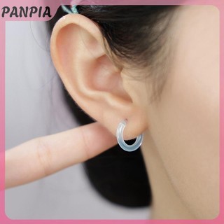 PANPIA-10 Chiếc Nhiều Màu Sắc Nhựa Vòng Bông Tai Dễ Thương Nhỏ Bông Tai Dành Cho Nữ Bé Gái Đơn Giản Đa Năng Khóa Tai Phụ Kiện Trang Sức Quà Tặng