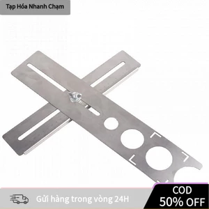【COD】Thước Khoan Lỗ Gạch Inox 2 Đoạn – Dụng Cụ Lấy Dấu Ống Nước, Ổ Cắm Trên Gạch Men Kính