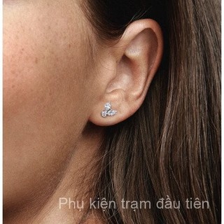Bông tai DIY thời trang nữ năm 2024 với thiết kế hoa lấp lánh