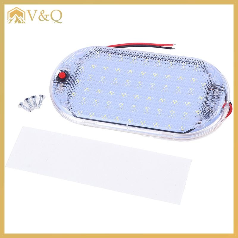 Littleloves1 60LED 12V-85V LED Xe Ô Tô Mái Vòm Trần Đèn Đọc Sách Nội Thất Mái Xe Nâng Ô Tô Độ Sáng Cao Cabin Dải Ánh Sáng EN
