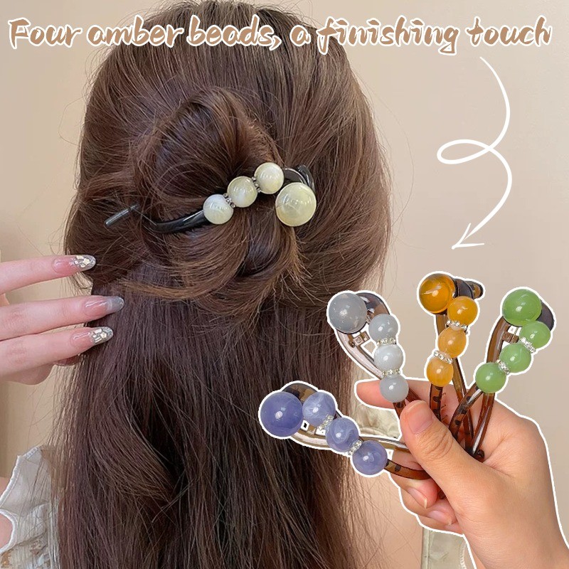 [GuuDuu] Kẹp Tóc Xoắn Hạt Tròn Nhiều Màu Sắc - Phong Cách INS Hàn Quốc - Thích Hợp Mặc Hàng Ngày Cho Bé Gái