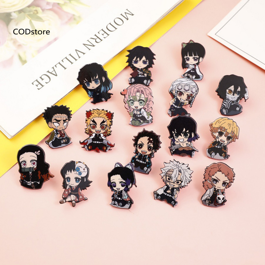 KDC Breastpin trâm cài thổ cẩm thiết kế anime Demon Slayer đáng yêu cho trang trí
