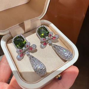 Hàn Quốc Zircon Ngọc Trai Sang Trọng Tua Rua Thời Trang Phong Cách Mới Tính Khí Bông Tai Bán Buôn