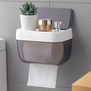 [Đến 3-5 ngày] Hộp đựng khăn giấy chống nước có giá đỡ điện thoại | Hộp đựng khăn giấy bằng nhựa hiện đại cho phòng tắm ô tô phòng khách | Thiết kế dễ dàng & 4 màu