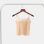 DARON Ice Silk Traceless Sling, Thin Tank Top Strap Skinny Vest Top Top Top Top, Chic Slim Fit Solid Color dành cho nữ Áo hai dây không tay nữ