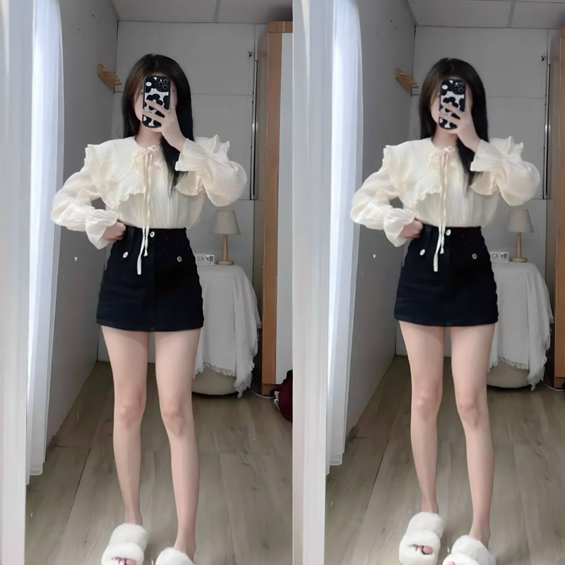 Áo sơ mi bánh bèo tiểu thư - Giá Tốt, Sale Tháng 10, Freeship 0Đ ...