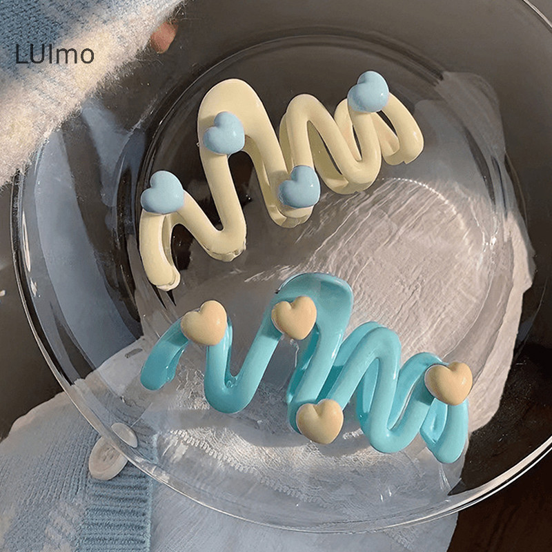 Luimo Sóng Nhiều Màu Sắc Vuốt Tóc Kẹp Tóc Nữ Bé Gái Thiết Kế Thời Trang Hàn Quốc Ngọt Ngào Đơn Giản Không Đều Kẹp Tóc Mũ SBS