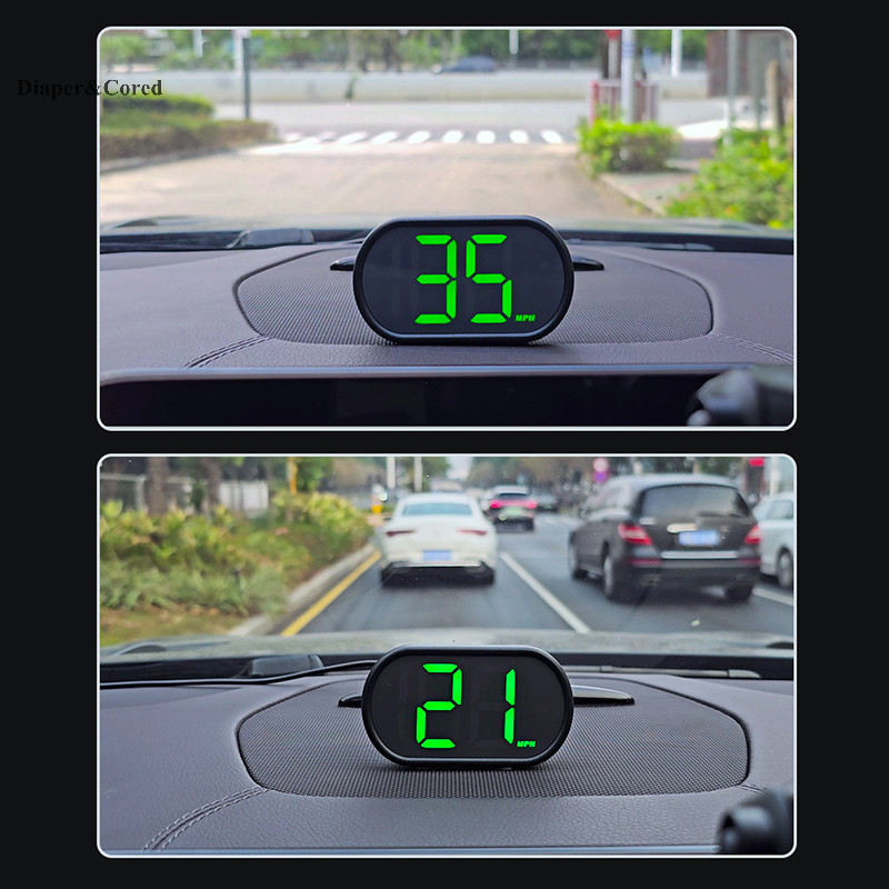 Đồng hồ đo tốc độ kỹ thuật số LED ô tô DIAPER & CORED -Up Display Universal Vehicle Speed Meter Speedometer HUD Truck Safe Driving Assistant YTH
