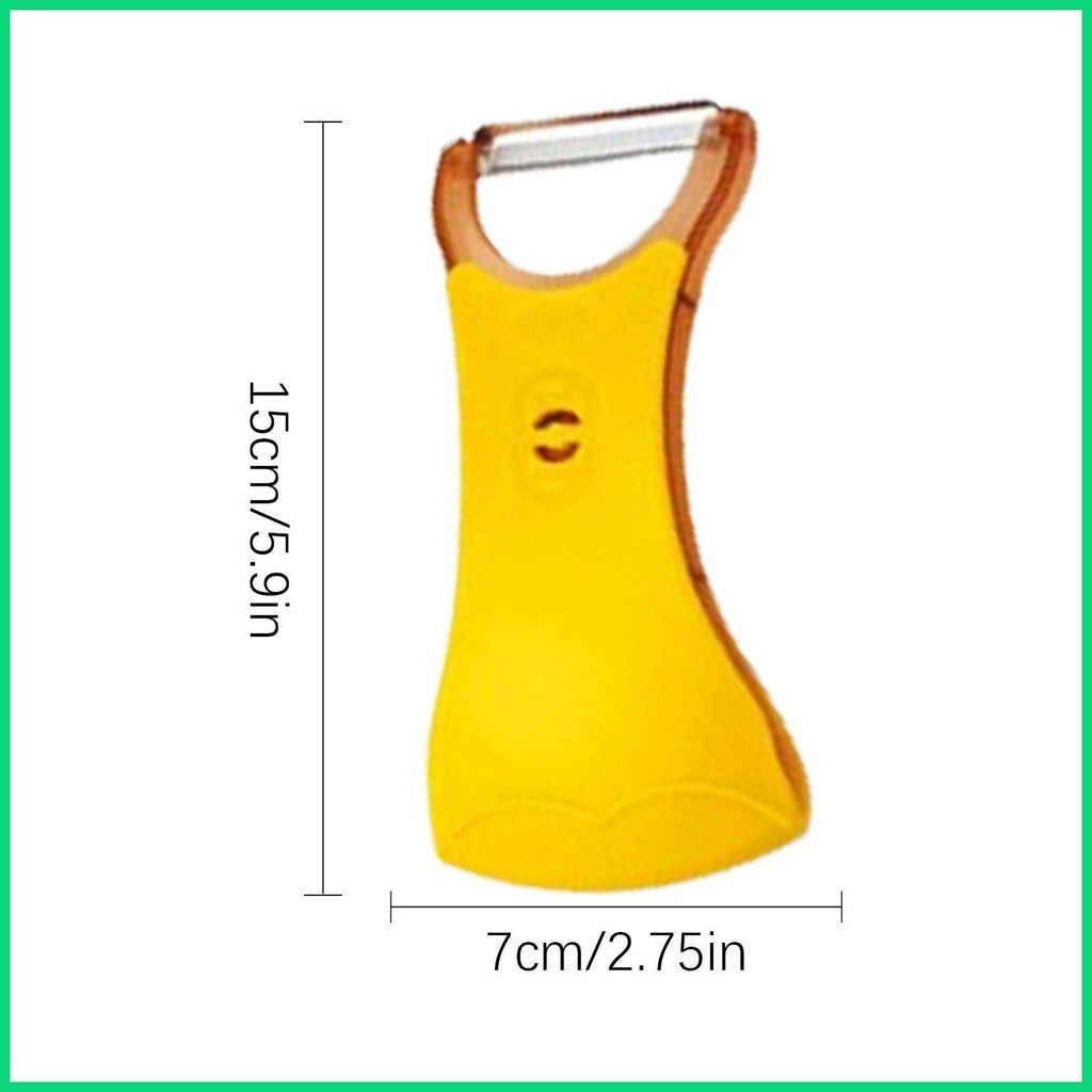 Dụng cụ gọt vỏ xoay đa chức năng 2 trong 1 Trục xoay hai đầu Dụng cụ gọt vỏ khoai tây Dụng cụ gọt vỏ tay cầm chống trượt jiwvn