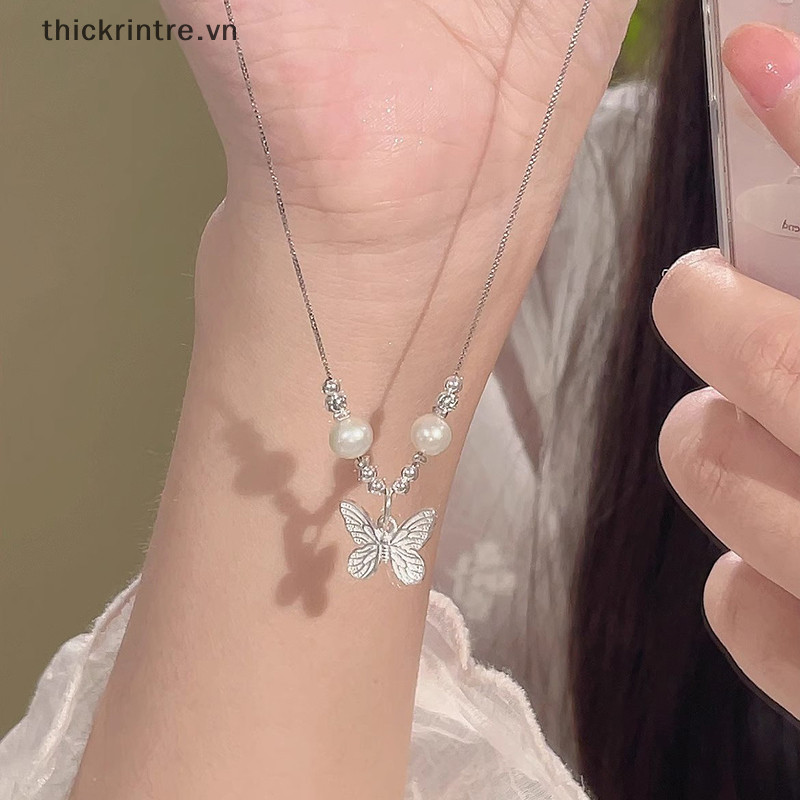 THI Thời Trang Ngọc Trai Đơn Giản Đính Hạt Vòng Cổ Nữ Bé Gái Thanh Lịch Tinh Tế Xương Đòn Dây Chuyền Phụ Kiện Trang Sức Quà Tặng VN