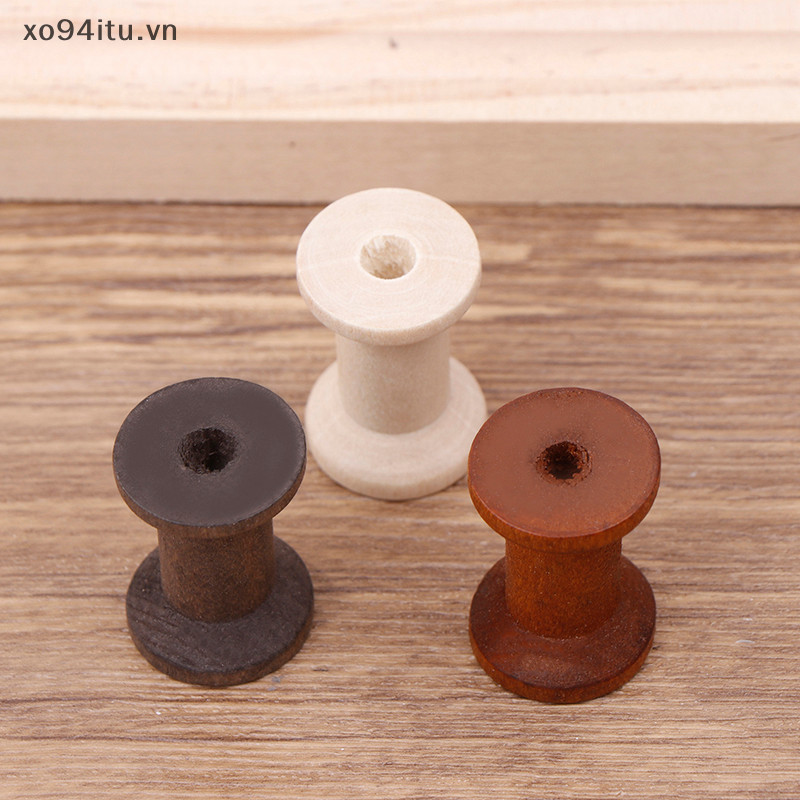 Xoitu 10 Chiếc Vintage Cuộn DIY Cuộn Người Tổ Chức Cho May Ruy Băng Twine Gỗ Thủ Công Dụng Cụ Ren Dây Cuộn Dụng Cụ Làm Việc VN