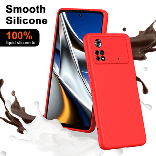 Dành Cho Xiaomi POCO X4 Pro 5G / M4 Pro 4G Ốp Lưng Silicon Lỏng Nâng Cấp Với Viền Vuông Bảo Vệ Camera Mềm Chống Trầy Xước Lớp Lót Microfiber Chống Sốc Mỏng