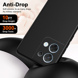 Dành Cho OPPO Reno 8 Pro 5G Ốp Lưng Silicon Lỏng Nâng Cấp Có Cạnh Vuông Bảo Vệ Camera Mềm Chống Trầy Xước Lớp Lót Microfiber Chống Sốc Mỏng Bao