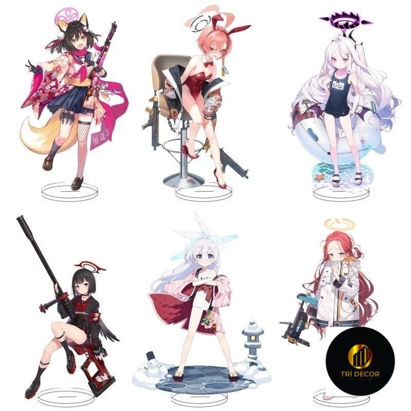 Blue Archive Anime Xung Quanh Acrylic Interlayer Biển Báo Tất Cả Vai Trò Biển Báo Gửi Quà Tặng Cho Bạn Cùng Lớp Và Bạn