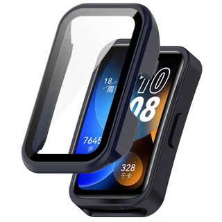 Dành Cho Huawei Band 10 / 9 / 8 Dây Đeo Kính Cường Lực Bảo Vệ Màn Hình Mạ Bao Da Dây Silicon