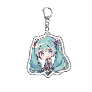 Móc Khoá, Standee, Tranh Kính Mô Anime Hatsune Miku Megurine Luka Kagamine Rin Trang Trí Bàn Học, Làm Việc