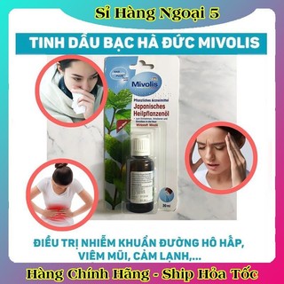 [auth] Bộ Tinh Dầu Bạc Hà, Tràm, Khuynh Diệp Mivolis Japanisches Heilpflanzenol 30 ml NỘI ĐỊA ĐỨC [Date mới nhất]