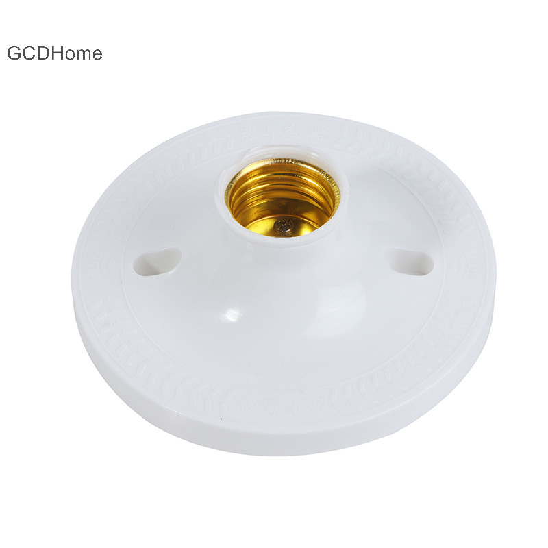 Gcdhome E27 LED Bóng Đèn Giá Đỡ Vòng Ổ Cắm Đế Treo Đèn Ổ Cắm Đế Công Nghiệp Trần Đèn Tường Đế Giá Đỡ HOT
