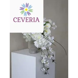 Hoa cưới cầm tay cô dâu dáng thác đổ CEVERIA
