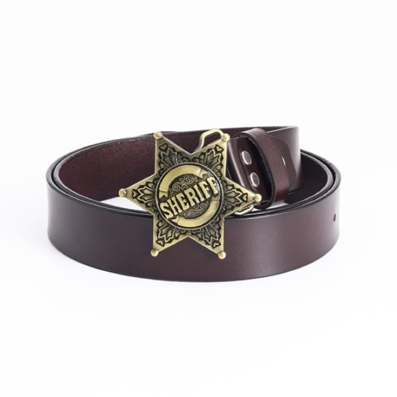 Thắt Lưng Da Nam Phong Cách Cao Bồi_Wear Resistant Adult Waist Belts