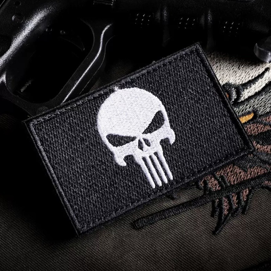 Patch_velcro PUNISHER dán quần áo_ba lô túi xách _retro