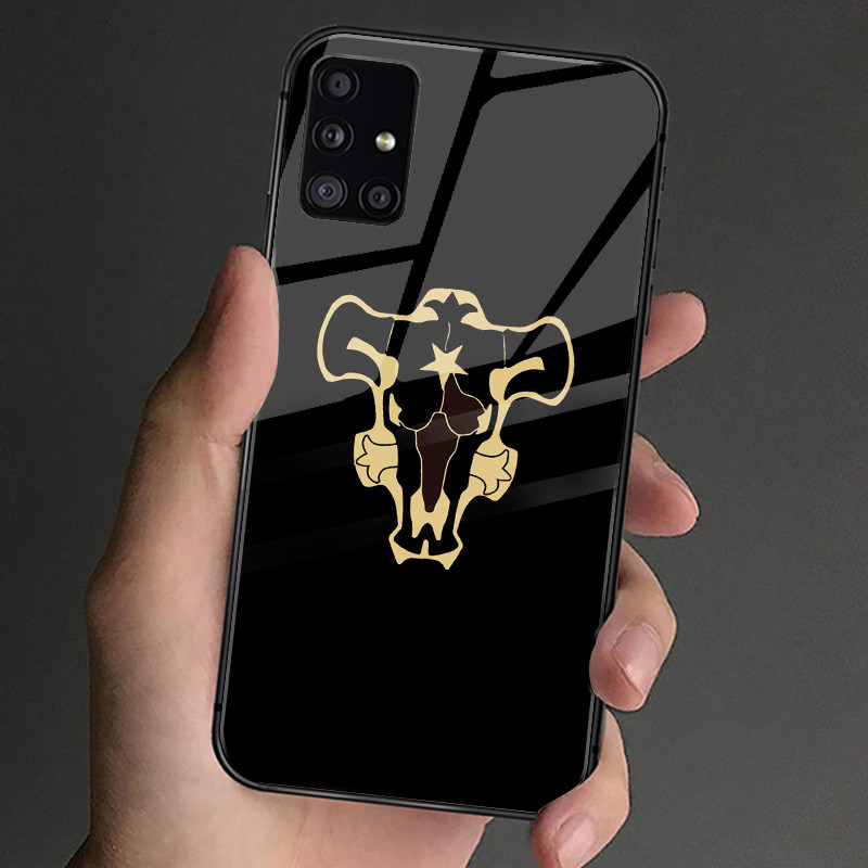 Ốp Điện Thoại Kính Cường Lực Black Clover 01 Cho Samsung Galaxy A11 A14 A20 A30 A22 A32 A33 A34 A40 A42 A51 4G A52 A53 A54 A70 A71 A72 A73 5G