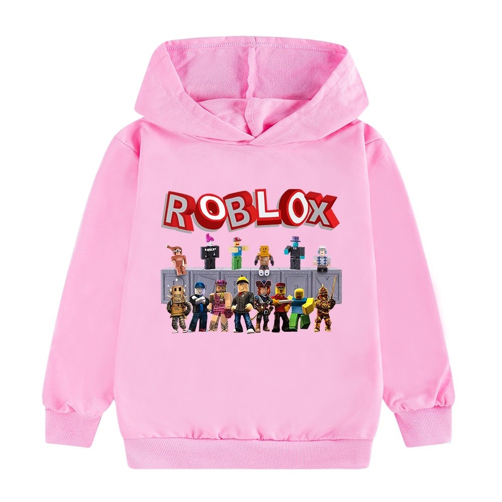 Roblox Áo khoác hoạt hình mùa thu mới Áo Hoodie Áo Hoodie thường ngày thể thao thời trang nhiều màu cho trẻ em