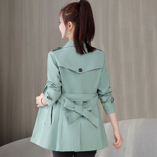 Áo Khoác Gió Nữ Xuân Thu Phong Cách Mới Tính Khí Ôm Hơn Phong Cách Anh Quốc Áo Gió Nhỏ Nữ Giữa Chiều Dài Hợp Thời Trang
