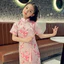 💕Trang Phục Hoa Thêu Sườn Xám Quần Áo Trẻ Em Bé Gái 3-12 Tuổi Váy Qipao Sinh Nhật Lễ Hội Mới Lạ