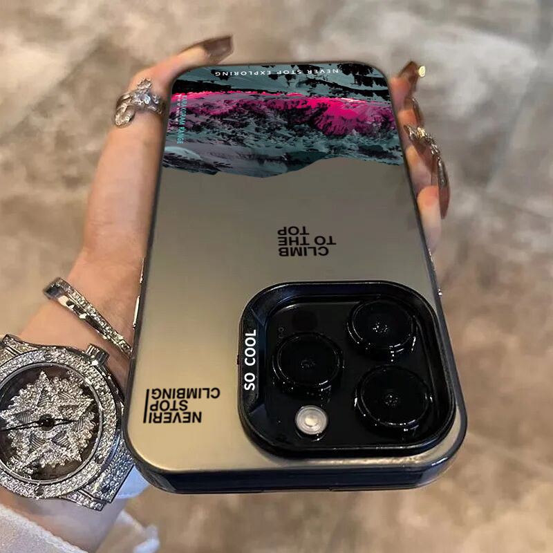 Vỏ Tương Thích Cho Samsung A16 A05 A05s A55 A15 A35 A25 A24 A12 A34 A54 A14 A04 A04e A04s A23 A13 A52s A73 A53 A33 A52 A03 A32 INS Vỏ Cứng Hoàng Hôn Phong Cảnh Núi