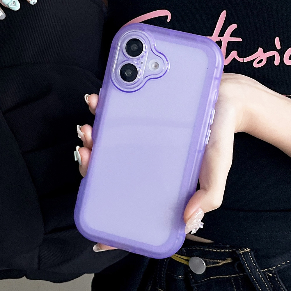 Candy Series Frosting Ốp Điện Thoại Cho iPhone 17 Pro Max 16 15 14 13 12 11 Pro Max Bảo Vệ Toàn Diện Chống Sốc Bảo Vệ Vỏ Mềm