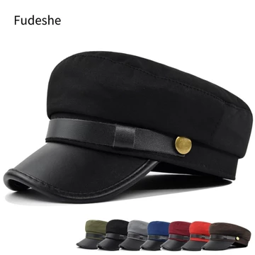 Mũ Hải Quân FUDESHE, Mũ Nồi Phong Cách Anh Cổ Điển, Mũ Phẳng Mũ Salior Mũ Newsboy Mũ Họa Sĩ Mũ Flat Đạt Đỉnh Mũ Nam Nữ