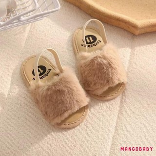 Mg-infant Bé Gái Dép Sang Trọng Chống Trơn Trượt Đế Mềm Trong Nhà Tập Đi Prewalker Đầu Tiên Giày Tập Đi