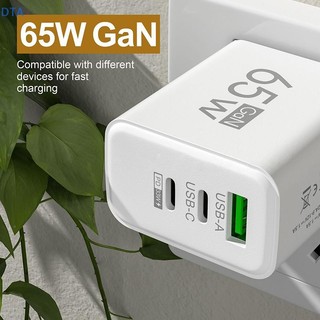 DTA 65W USB Type-C PD Sạc Điện Thoại Dành Cho Huawei Đa Năng Máy Tính Bảng Pad Du Lịch Power Adapter PO