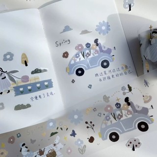 Sticker chiết Yier chất liệu PET phong cách vintage
