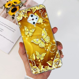 Dành Cho Vivo S1 Pro 1920 Ốp Lưng Hoa Phổ Biến Mềm Trong Suốt Silicon Điện Thoại Cho Vivo X50 Lite Ốp Lưng V1937 Y9s Vỏ Bảo Vệ