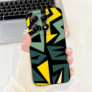 Dành Cho Xiaomi 14T Pro 5G Ốp Lưng 2024 Đá Cẩm Thạch Cao Cấp Sơn Mát Silicon Mềm Mờ Dành Cho Xiaomi 14T 5G Mi14T Mi14TPro Vỏ