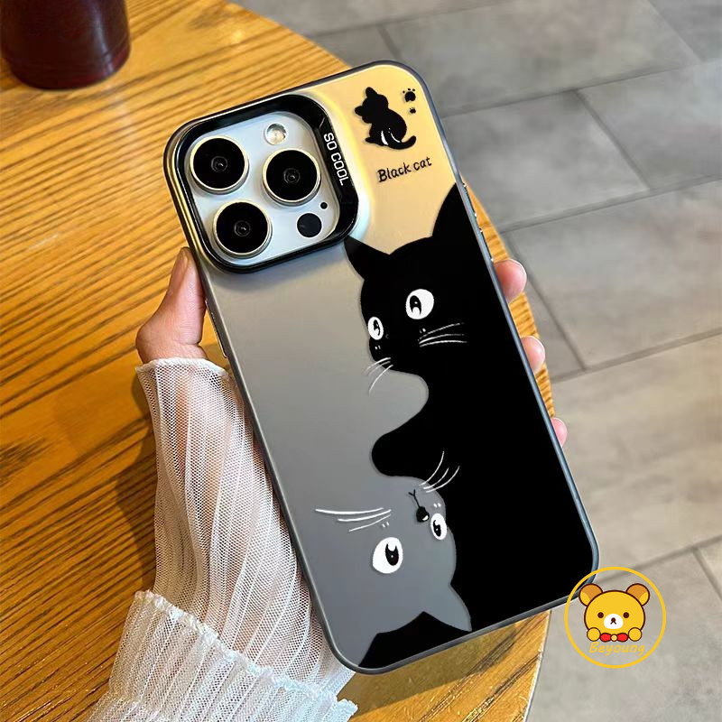 Ốp Điện Thoại Mèo Dễ Thương Ngộ nghĩnh Cho Redmi 13 13R 13C 12 12C 12R 11A 10 9 Prime 10C 9A 9C 9i 9T 8 8A K70 K70E K60 K60E K40 K40s K30 K30i Ultra Vỏ Hoạt Hình Chống Rơi Mờ