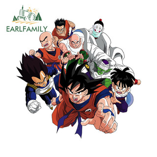 EARLFAMILY 13cm Dragon Ball Hoạt Hình Xe Dán Windows Campervan Ván Trượt Thời Trang Chống Thấm Nước Decal Chống Nắng Sáng Tạo Bảo Vệ Cửa Xe Ô Tô