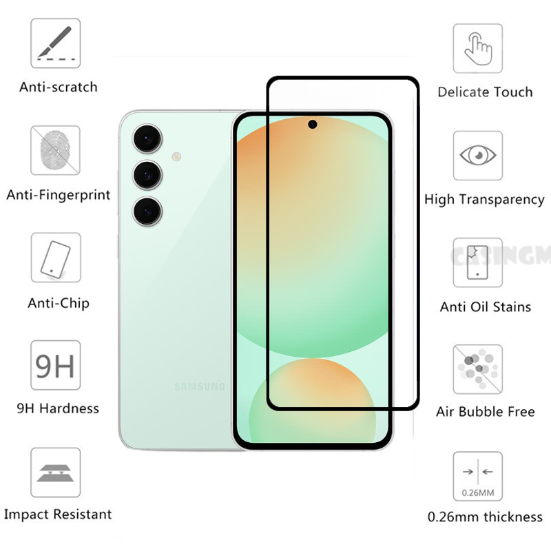 Samsung S25 FE 2024 Tấm Bảo Vệ Màn Hình Trong Suốt Full Cover Film Cho Samsung Galaxy S24FE S24 S 24 24S FE S24 Plus SamsungS24FE 4G 5G 2024 Kính Cường Lực Ống Kính Máy Ảnh