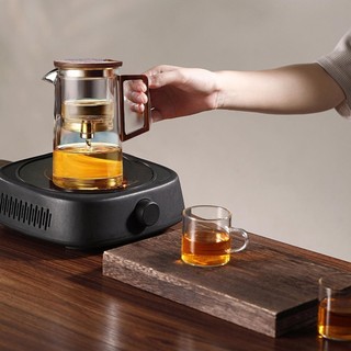 Máy pha trà French Press Glass Tea Pot Infuser Tea Pot có bộ lọc Bộ lọc một chạm kiểu ép Bộ lọc cổ điển trong suốt 500\ 750ml antirtvn