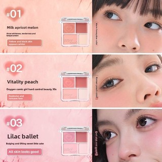 Judydoll phấn má hồng kem bột mờ, làm sáng da, bảng màu mở rộng