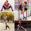 IFASIN Neon Ribbed Leg Warmers, Bông Tai Kẹp Halloween Trang Phục Gothic Giữ Ấm Chân, Mùa Thu Đông Đảng Thể Thao Yoga Y2K Đan Tất Dài Cho Nữ & Bé Gái